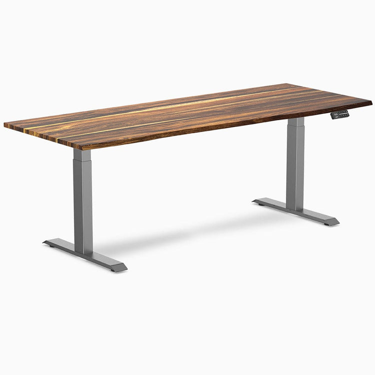 Desky Dual Hardwood Sit Stand Desk