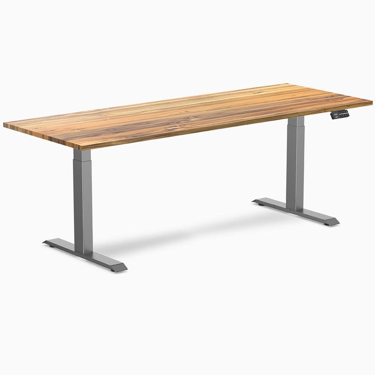 Desky Dual Hardwood Sit Stand Desk