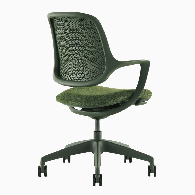 Chaise de bureau ergonomique Ă dossier bas Desky Evoque