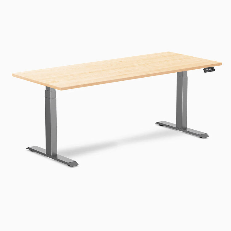 Desky Dual Hardwood Sit Stand Desk