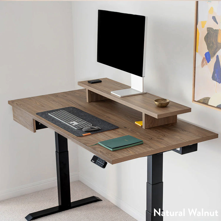 Desky Dual Melamine Sit Stand Desk