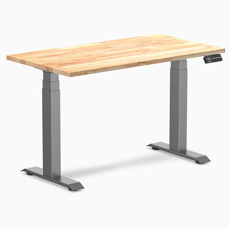 Desky Dual Mini Rubberwood Sit Stand Desk