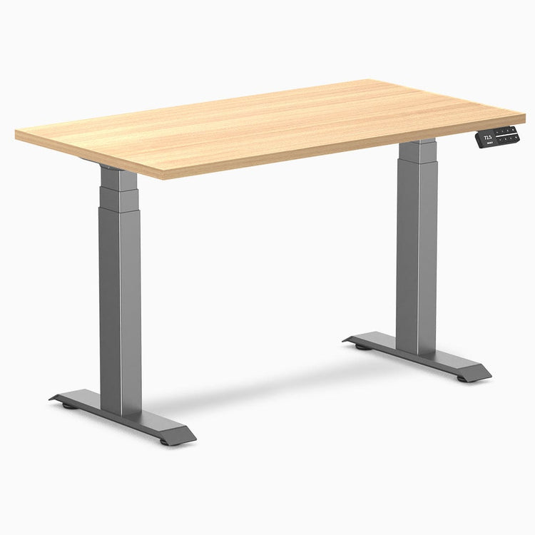 Desky Dual Mini höhenverstellbarer Schreibtisch aus Hartholz