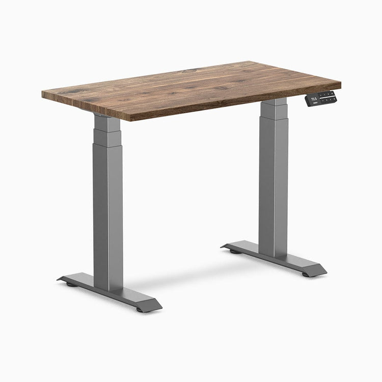 Desky Dual Mini höhenverstellbarer Schreibtisch aus Hartholz