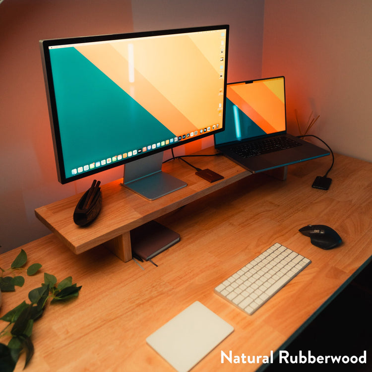 Desky Zero Rubberwood Office Desk