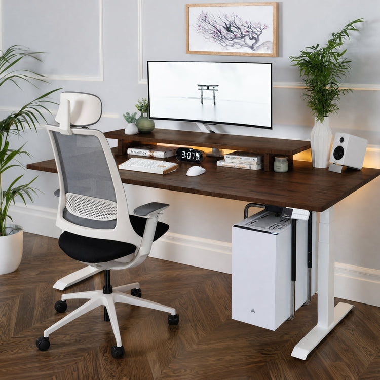 Desky Dual Softwood zit-sta bureau