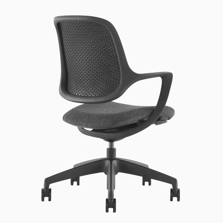 Chaise de bureau ergonomique Ă dossier bas Desky Evoque