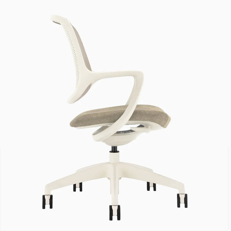 Chaise de bureau ergonomique Ă dossier bas Desky Evoque