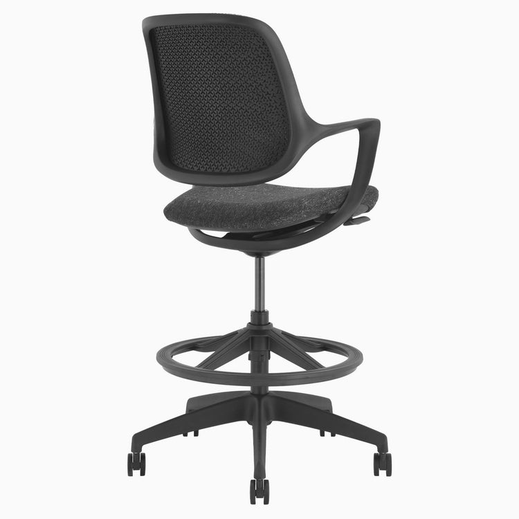 Chaise de bureau ergonomique Ă dossier bas Desky Evoque