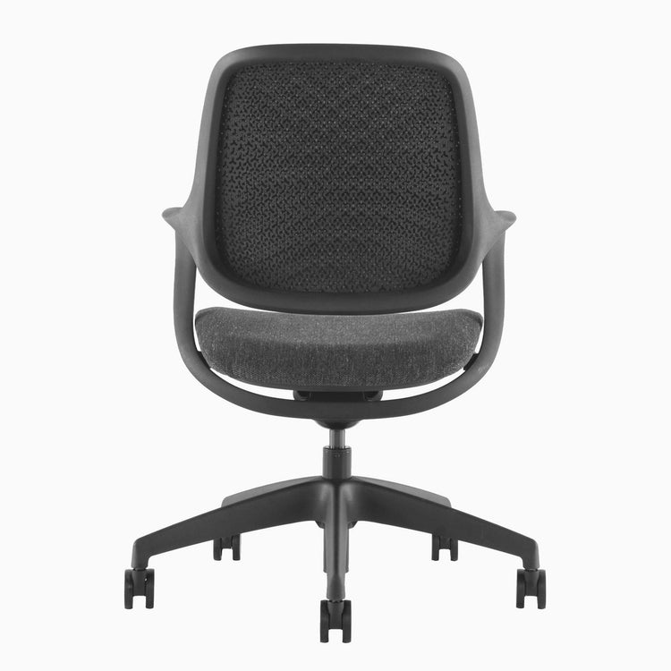 Chaise de bureau ergonomique Ă dossier bas Desky Evoque