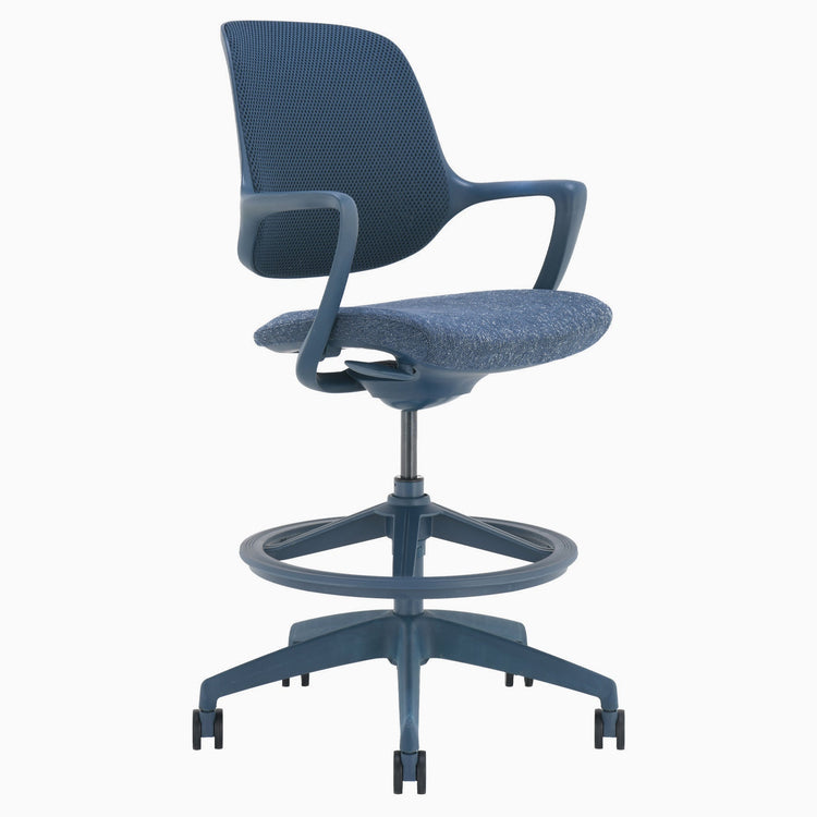 Chaise de bureau ergonomique Ă dossier bas Desky Evoque