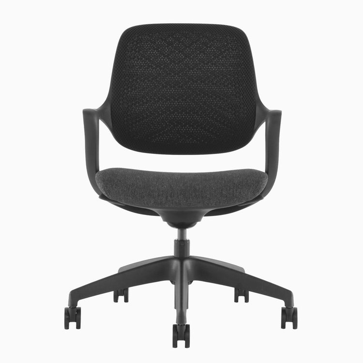 Chaise de bureau ergonomique Ă dossier bas Desky Evoque