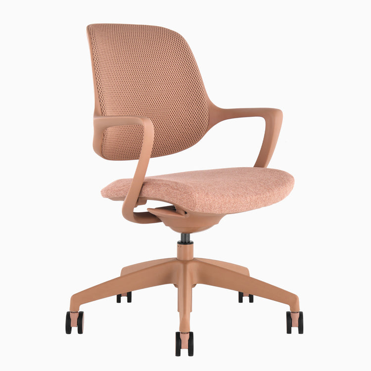 Chaise de bureau ergonomique Ă dossier bas Desky Evoque