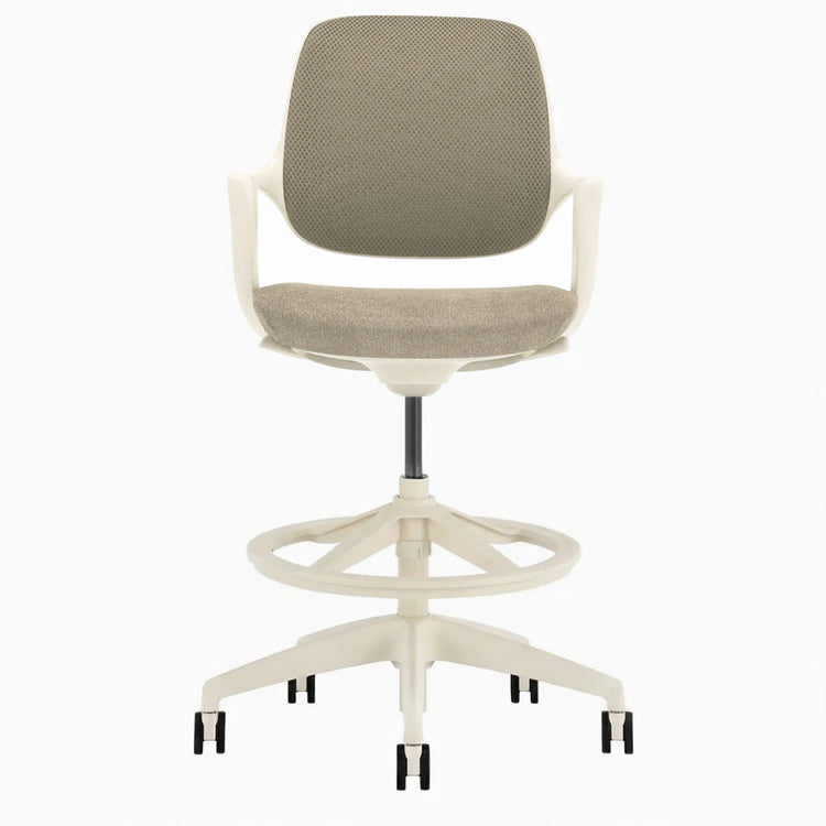 Chaise de bureau ergonomique Ă dossier bas Desky Evoque