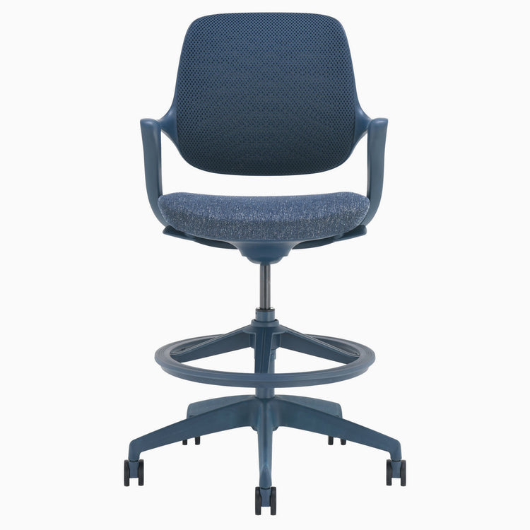Chaise de bureau ergonomique Ă dossier bas Desky Evoque