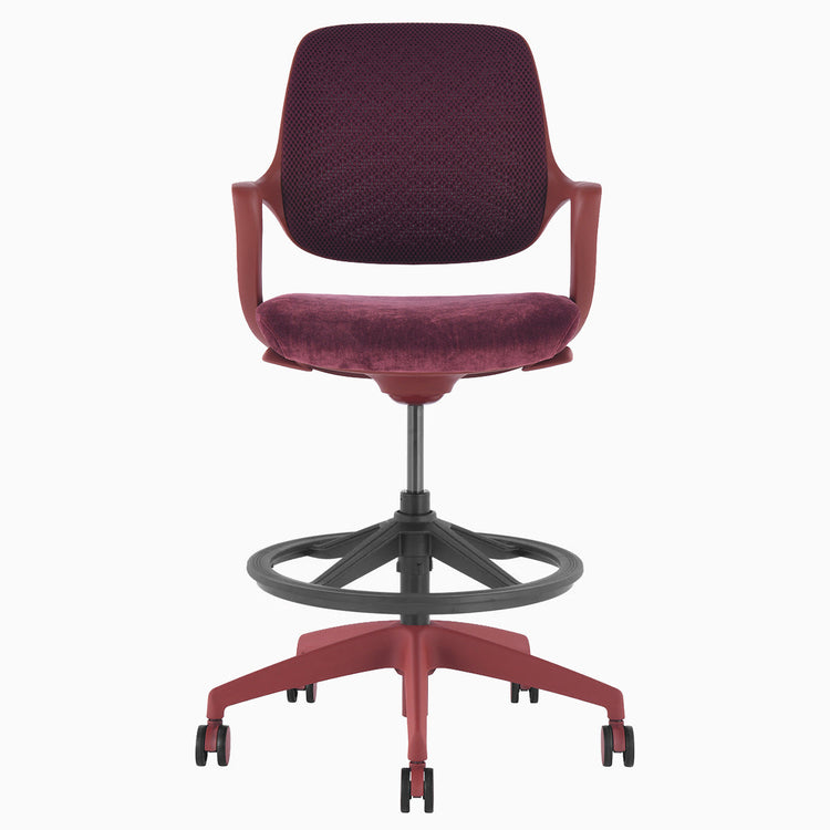 Chaise de bureau ergonomique Ă dossier bas Desky Evoque