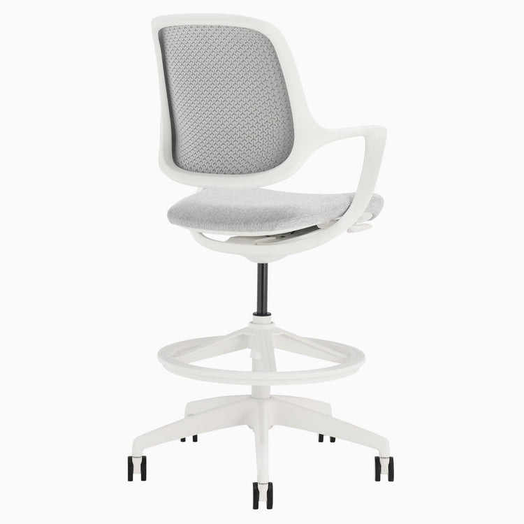 Chaise de bureau ergonomique Ă dossier bas Desky Evoque