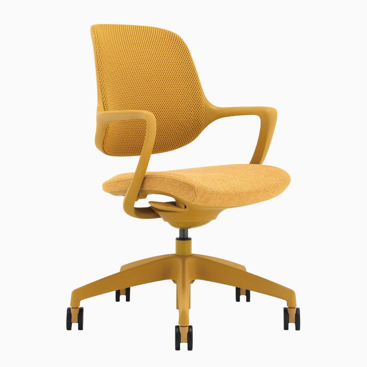 Chaise de bureau ergonomique Ă dossier bas Desky Evoque