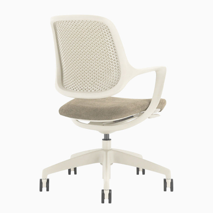 Chaise de bureau ergonomique Ă dossier bas Desky Evoque
