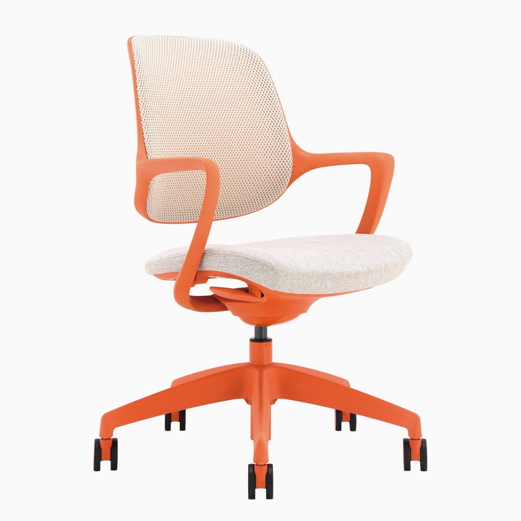 Chaise de bureau ergonomique Ă dossier bas Desky Evoque