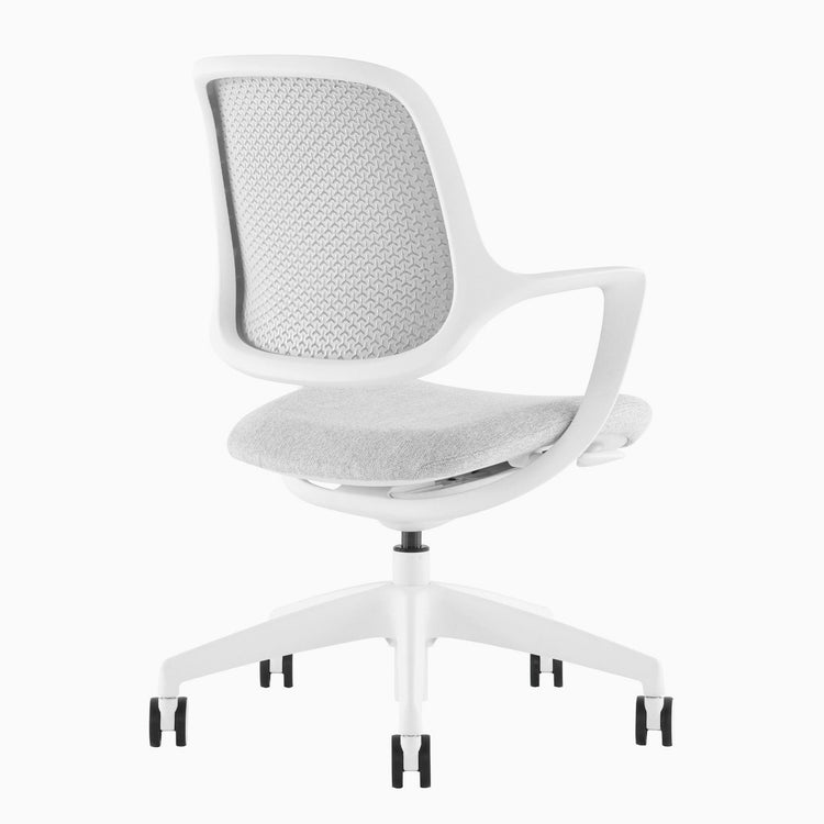 Chaise de bureau ergonomique Ă dossier bas Desky Evoque