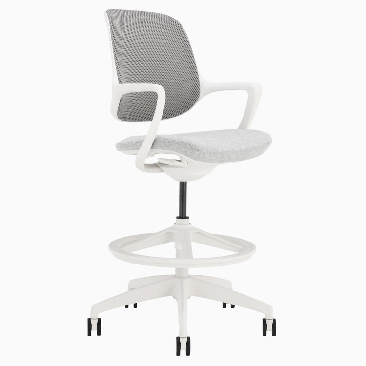 Chaise de bureau ergonomique Ă dossier bas Desky Evoque