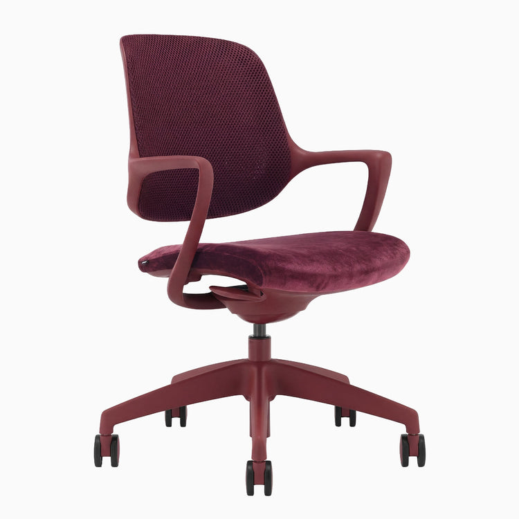 Chaise de bureau ergonomique Ă dossier bas Desky Evoque