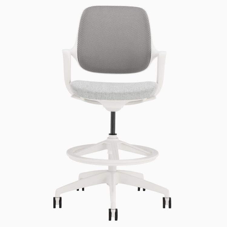 Chaise de bureau ergonomique Ă dossier bas Desky Evoque