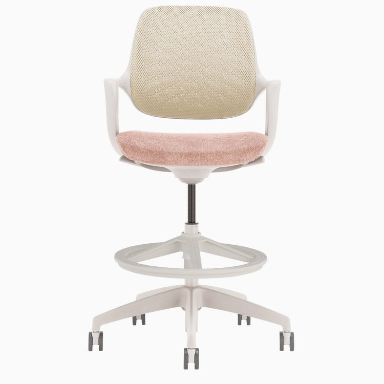 Chaise de bureau ergonomique Ă dossier bas Desky Evoque