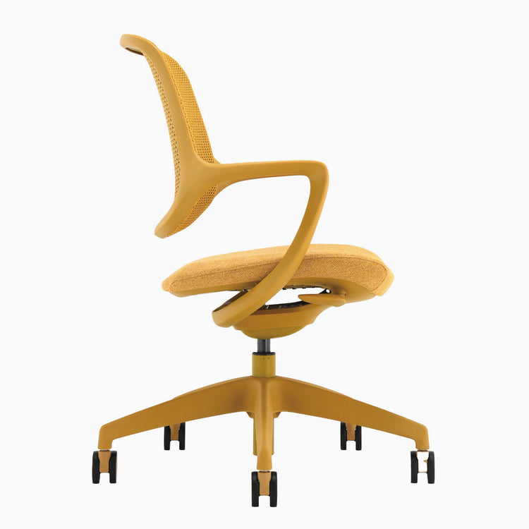 Chaise de bureau ergonomique Ă dossier bas Desky Evoque