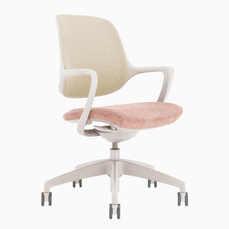 Chaise de bureau ergonomique Ă dossier bas Desky Evoque