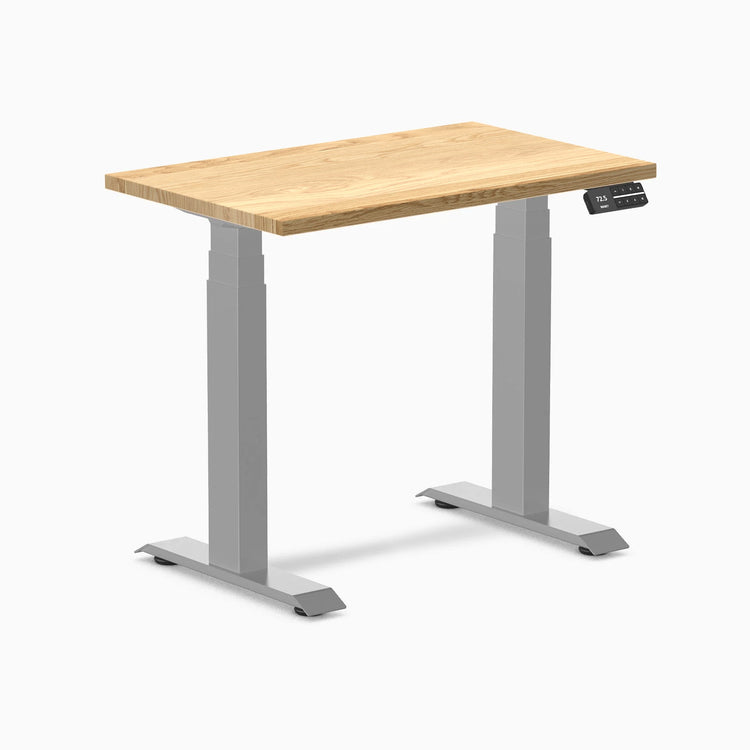 Desky Dual Mini höhenverstellbarer Schreibtisch aus Hartholz