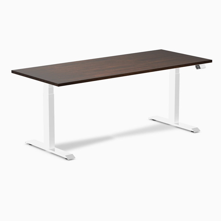 Desky Dual Rubberwood Sit Stand Desk