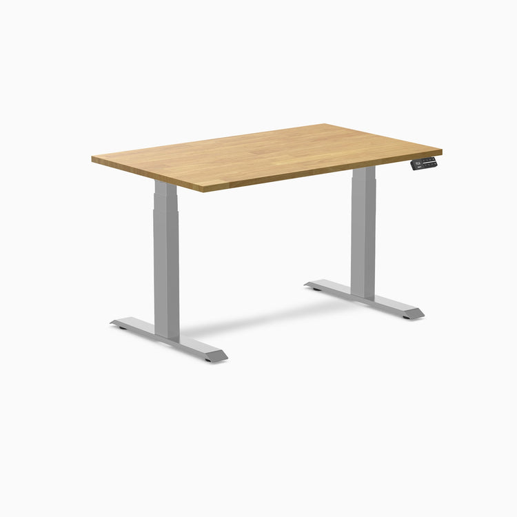 Desky Dual Rubberwood Sit Stand Desk
