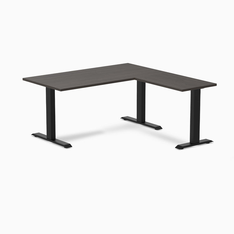 Desky Zero Melamine L-Shape Office Desk