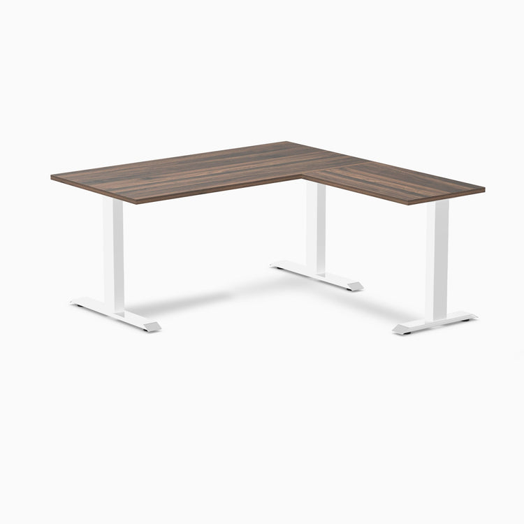 Desky Zero Melamine L-Shape Office Desk