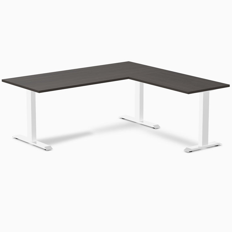 Desky Zero Melamine L-Shape Office Desk