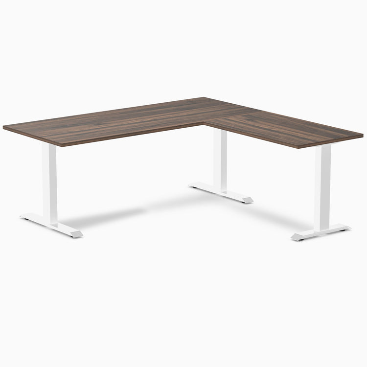 Desky Zero Melamine L-Shape Office Desk