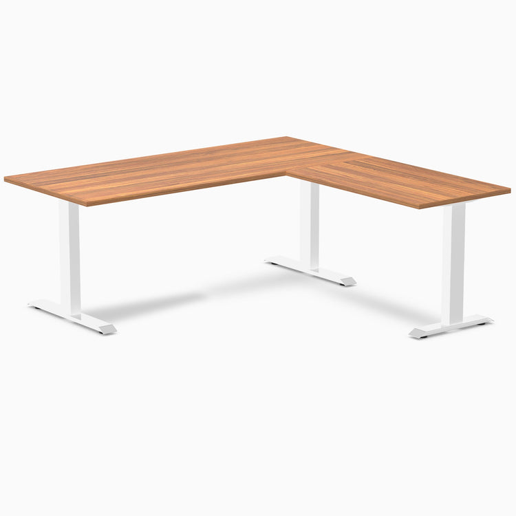 Desky Zero Melamine L-Shape Office Desk