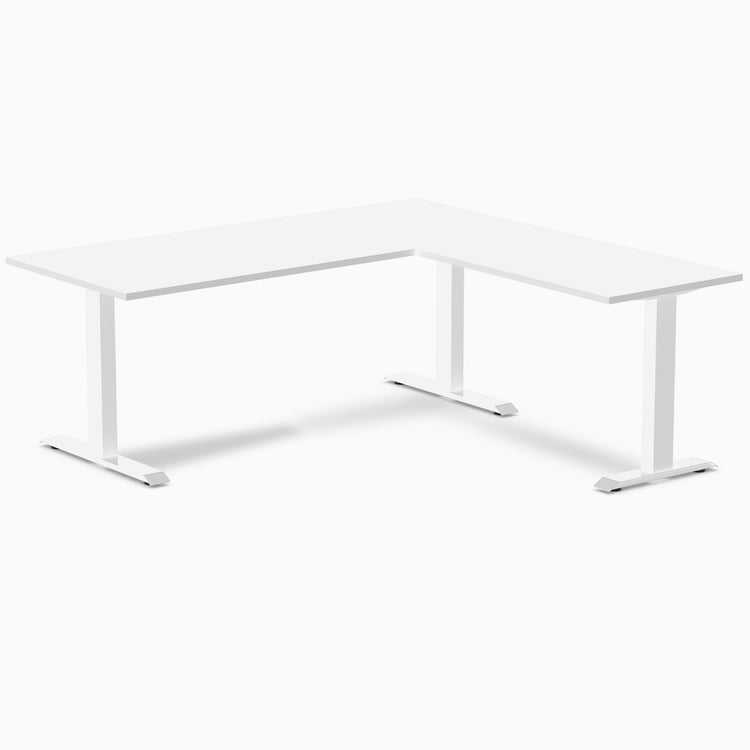 Desky Zero Melamine L-Shape Office Desk