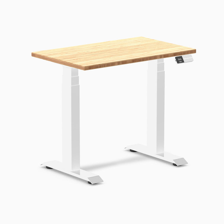 Desky Dual Mini Bambus höhenverstellbarer Schreibtisch