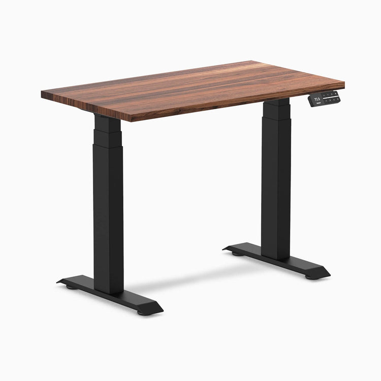 Desky Dual Mini höhenverstellbarer Schreibtisch aus Hartholz