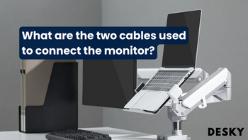 Welche beiden Kabel werden für den Anschluss des Monitors verwendet?
