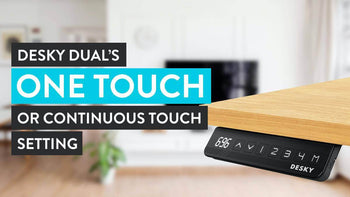 desky continuous touch settings