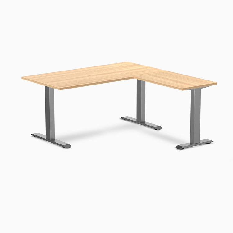 Desky Zero Melamine L-Shape Office Desk