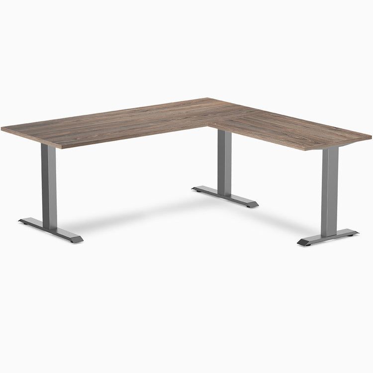 Desky Zero Melamine L-Shape Office Desk