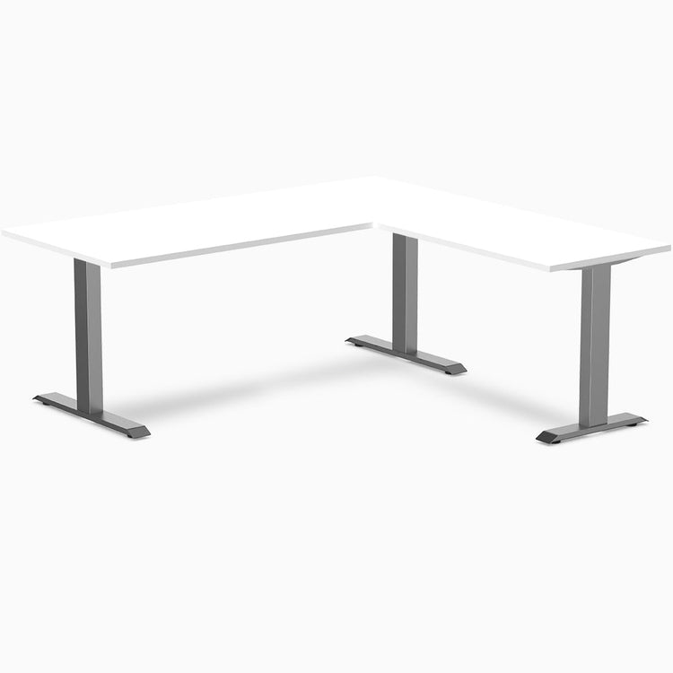 Desky Zero Melamine L-Shape Office Desk
