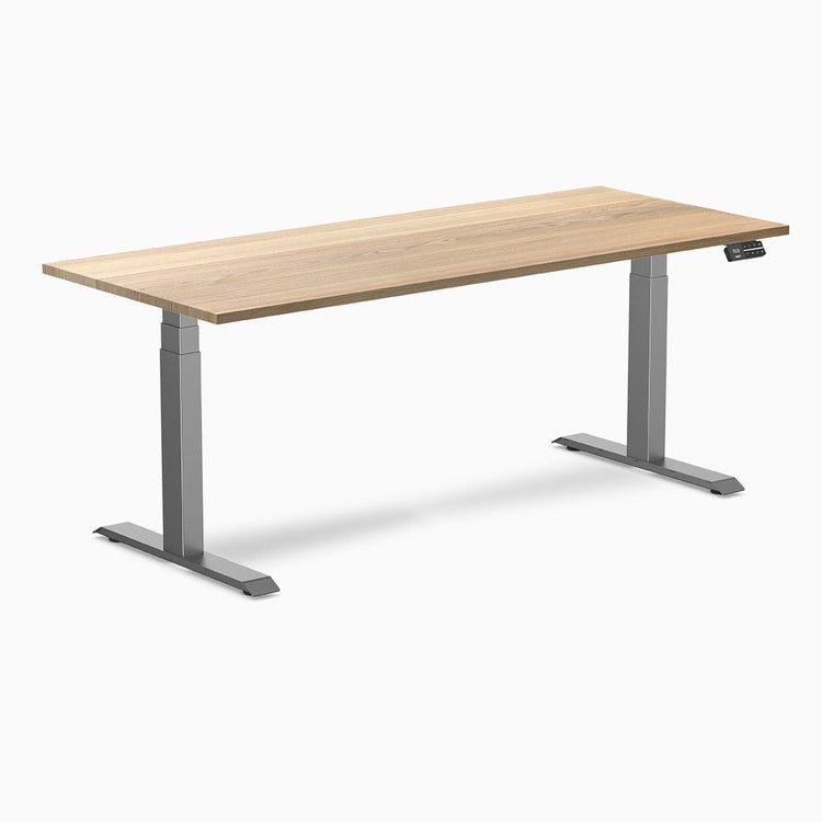 Desky Dual Hardwood Sit Stand Desk