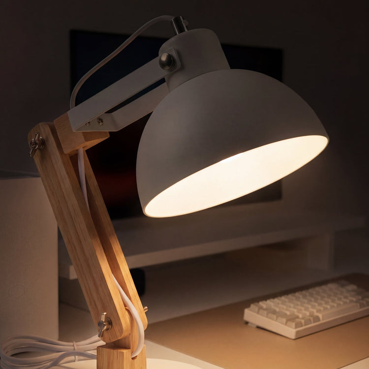 Desky Axis Wooden Desk Lamp