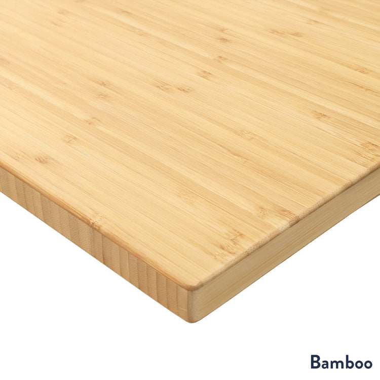 Desky Zero Bamboo L-Shape Office Desk